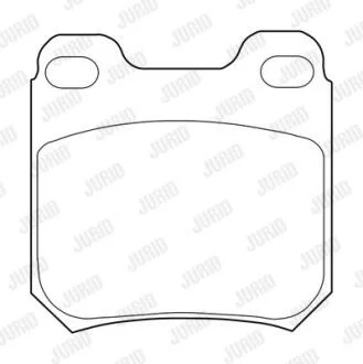 Гальмівні колодки задні Opel Vectra B, Astra, Omega / Saab 900 Jurid 573709J