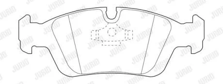 Гальмівні колодки передні BMW 3-Series, Z3 Jurid 573710J