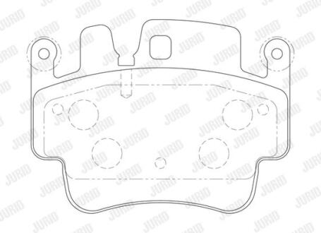 Гальмівні колодки передні Porsche 911, Boxster, Cayman, Carrera Jurid 573725J