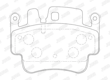Гальмівні колодки передні Porsche 911, Boxster, Cayman, Carrera Jurid 573725J