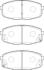 Тормозные колодки передние (16.7 мм) (система MANDO) Hyundai i30 Kia CEE\&#039;D 02- Jurid 573730J (фото 1)