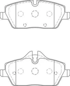 BMW гальмівні колодки передні 1 E87 Jurid 573733J