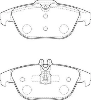 Гальмівні колодки задні Mercedes C-Class (W204, S204, C204) E-Class (C207) Jurid 573735J