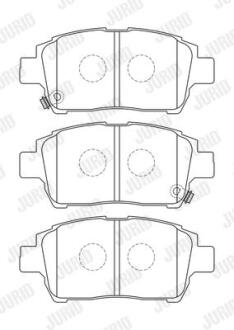 TOYOTA гальмівні колодки передн.Corolla 04- Jurid 573737J
