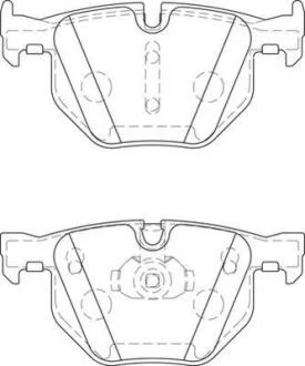 Гальмівні колодки задні BMW X5,X6 Jurid 573744J