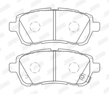 Гальмівні колодки, дискові Jurid 573745J