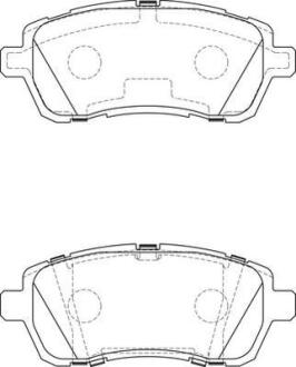 Тормозные колодки передние (16.8 мм) (система TRW) Ford Fiesta Mazda 2 05- Jurid 573747J