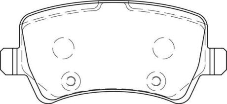 Гальмівні колодки задні Range Rover Evoque / Volvo S60, S80, V70, XC60, XC70 Jurid 573748J