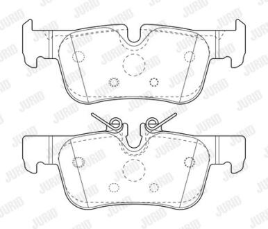 Гальмівні колодки зад. BMW 1 (F40) 19-/i3 (I01) 13-/X1 (F48) 14- (ATE) Jurid 573767J