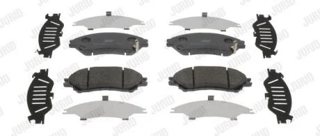 Гальмівні колодки передні Suzuki SX4, Vitara (2013->) Jurid 573777J