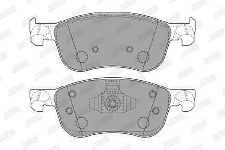 Гальмівні колодки передні Ford Fiesta Jurid 573779J