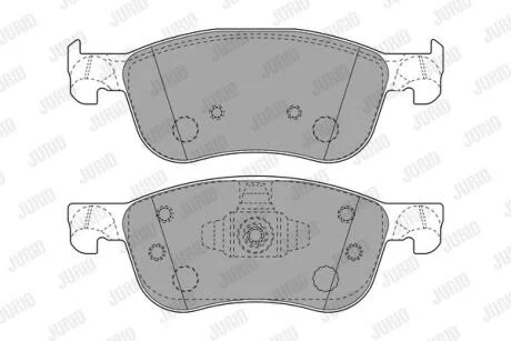 Гальмівні колодки передні Ford Fiesta Jurid 573779J