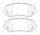 Тормозные колодки задние (20.5 мм) (система AKEBONO) Jeep Cherokee 13- Jurid 573787J (фото 1)