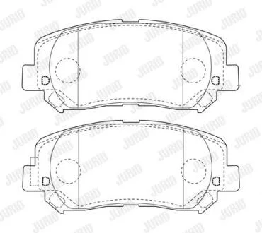 Колодки гальмівні дискові Jurid 573787J