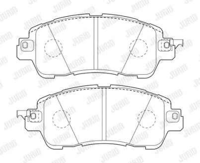 Колодки гальмівні дискові Jurid 573801J
