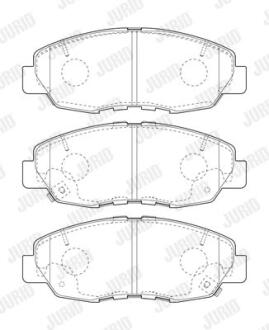 Гальмівні колодки передні Honda Civic Jurid 573807J