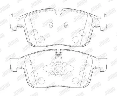 Гальмівні колодки Jurid 573808J