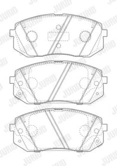Гальмівні колодки, дискові Jurid 573814J