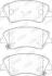 Тормозные колодки передние Hyundai Accent, i30, Kia Rio 11- Jurid 573815J (фото 1)
