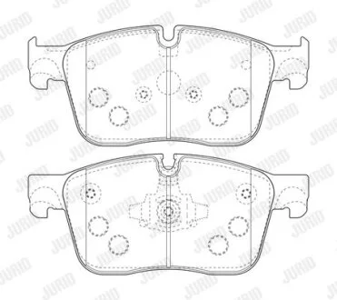 Гальмівні колодки, дискові Jurid 573822J