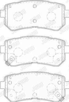 Гальмівні колодки задні Hyundai KONA, Sonata / KIA Optima, Picanto, Soul Jurid 573830J