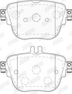 Тормозные колодки задние (17.6 мм) (система TRW) MB (C238/C257/W213) 16- Jurid 573845J