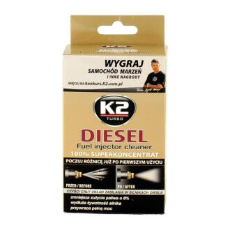 TURBO DIESEL 50ml Очищувач форсунок для дизельних двигунів (індивідуальна упаковка) х12 K2 ET3122