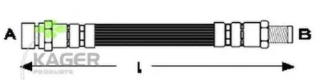 Гальмiвний шланг KAGER 38-0155