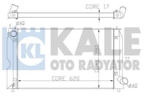 Радіатор охолодження двиг. Avensis,Corolla 1.4/2.0 D-4D 02- Kale 342205