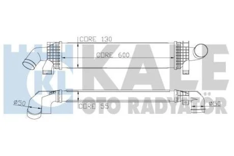 Інтеркулер C-Max, Focus II,III, Kuga I,II, Mondeo IV,S-Max 1.6/2.0TDCi 04- Kale 346900