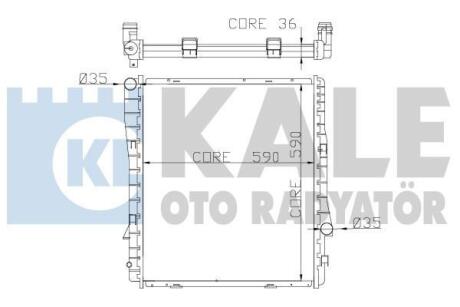 Радіатор охолодження X5 E53 3.0d/4.4/4.8 Kale 354200