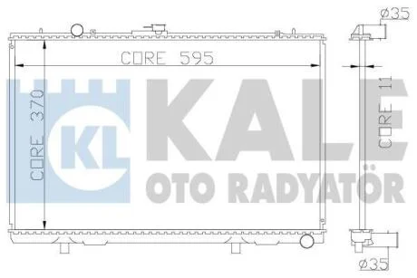 Радіатор охолодження Mitsubishi L 200 OTO RADYATOR Kale 362200