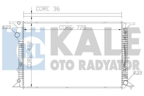 Радіатор охолодження двигуна Kale 367700