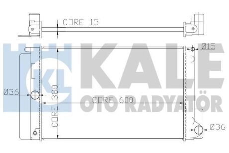 Радиатор охлаждения Toyota Auris, Avensis, Corolla, Verso Radiator OTO RADYATOR Kale 372000