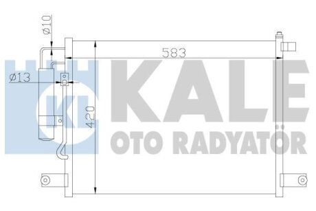 Радиатор кондиционера Авео / Т200 (02-) OTO RADYATOR Kale 377000