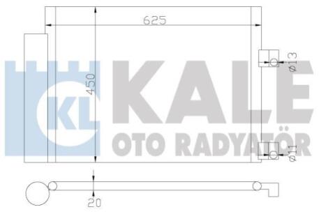 Радіатор кондиціонера (конденсатор) C8, Jumpy, Ulysse, 807, Exp02- Kale 377300