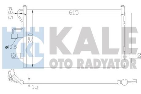 Радіатор кондиціонера Accent II 99- Kale 379000