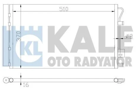 Радіатор кондиционера Accent 1.4,1.6 (10-) Kale 380200