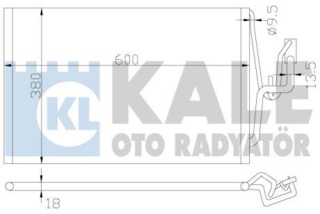 OPEL Радіатор кондиціонера (конденсатор) Combo Tour, Corsa C Kale 382000