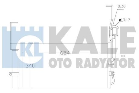 Радиатор кондиционера Hyundai Santa F? I (Sm) Condenser OTO RADYATOR Kale 386600
