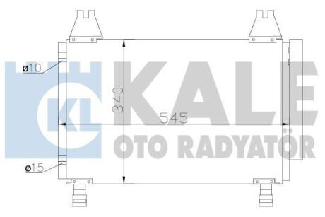 Радіатор кондиціонера Yaris 1.0/1.3 05- Kale 390100