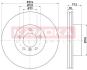 Гальмiвнi диски BMW 5 (E60) 04-/5 TOURING (E61) 04- KAMOKA 1031026 (фото 1)