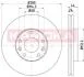 Диск тормозной передний RENAULT MEGANE III/LAGUNA III/DASTER/SCENIC вент. KAMOKA 1031043 (фото 1)