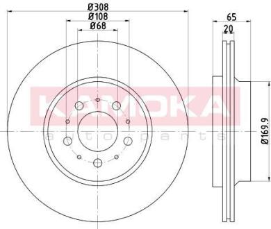 Гальмiвнi диски VOLVO XC90 02- KAMOKA 1031045
