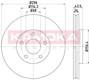 Тормозной диск NISSAN QASHQAI I, SENTRA VII, X-TRAIL, RENAULT KADJAR 1.5D-2.0D 0 KAMOKA 1031047