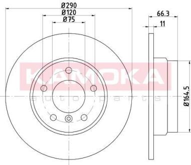 Гальмiвнi диски BMW 1(F20) 10- KAMOKA 103185