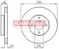 Диск торм. Nissan Almera (N16) 02->,Primera (P11) 96-01 перед. вент. KAMOKA 1031918 (фото 1)