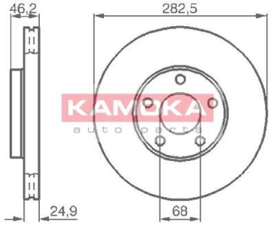 Гальмiвнi диски VW Passat 96-00 KAMOKA 1032028