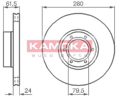 Диск тормозной Opel Movano,Renault Master передний KAMOKA 1032134
