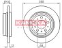 Диск торм. Volvo S60 01->,S80 98-06,V70 01-> задн. KAMOKA 1032158 (фото 1)